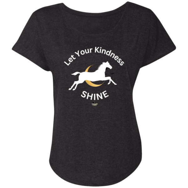 Let Your Kindness Shine Ladies' Triblend Dolman Sleeve T-Shirt - Image 3