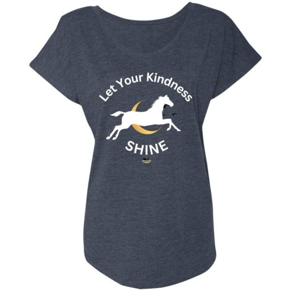 Let Your Kindness Shine Ladies' Triblend Dolman Sleeve T-Shirt - Image 4