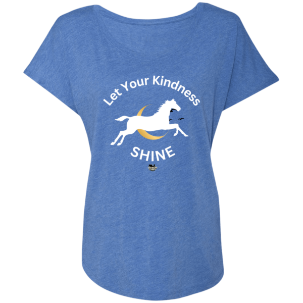 Let Your Kindness Shine Ladies' Triblend Dolman Sleeve T-Shirt - Image 7