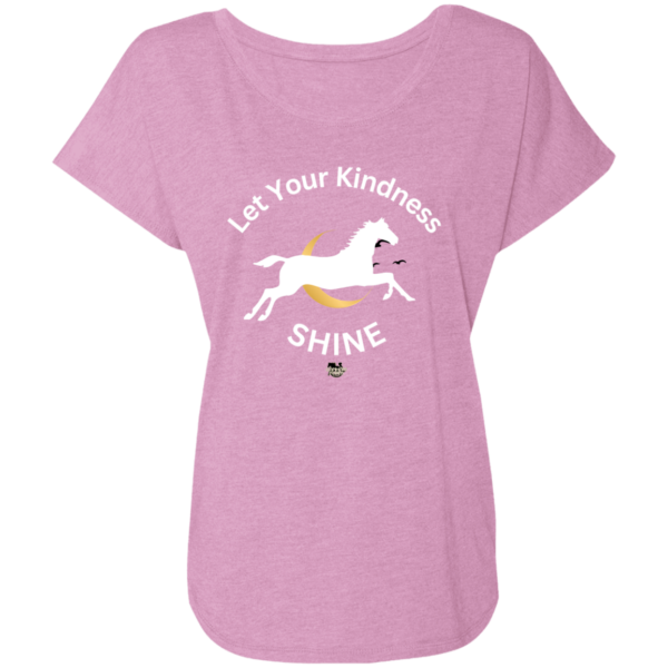 Let Your Kindness Shine Ladies' Triblend Dolman Sleeve T-Shirt - Image 8