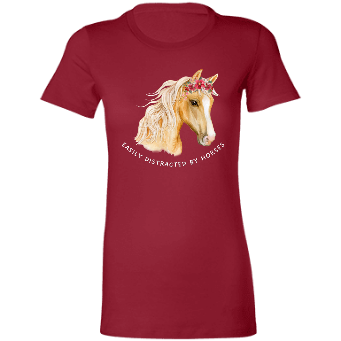 Easily distracted by horses 6004 Ladies' Favorite T-Shirt