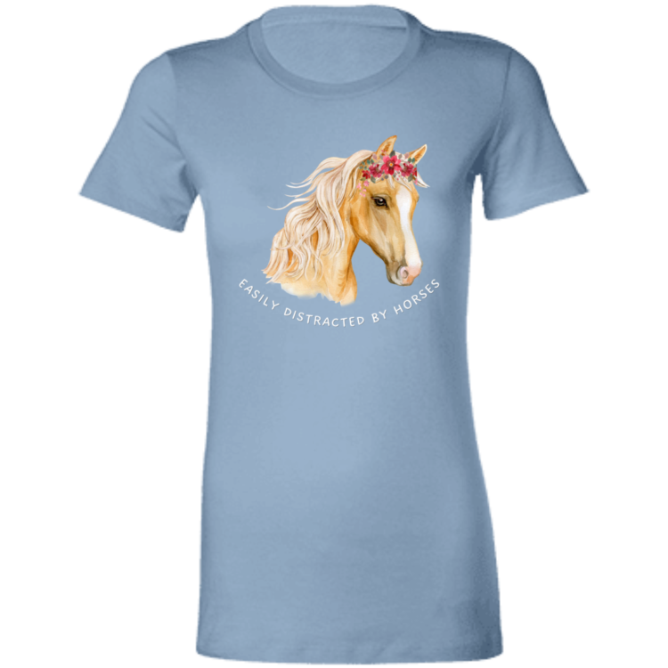 Easily distracted by horses 6004 Ladies' Favorite T-Shirt - Image 9