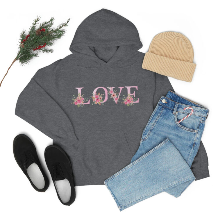 "Wear Your Love" Valentine Inspired Heavy Blend™ Hooded Sweatshirt - Image 31