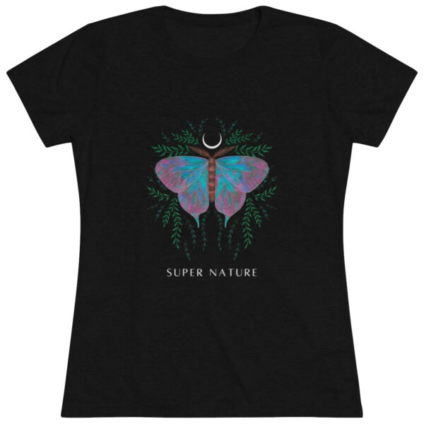 Super Nature Women's Triblend Slim Fit Tee with Butterfly Design - Image 5