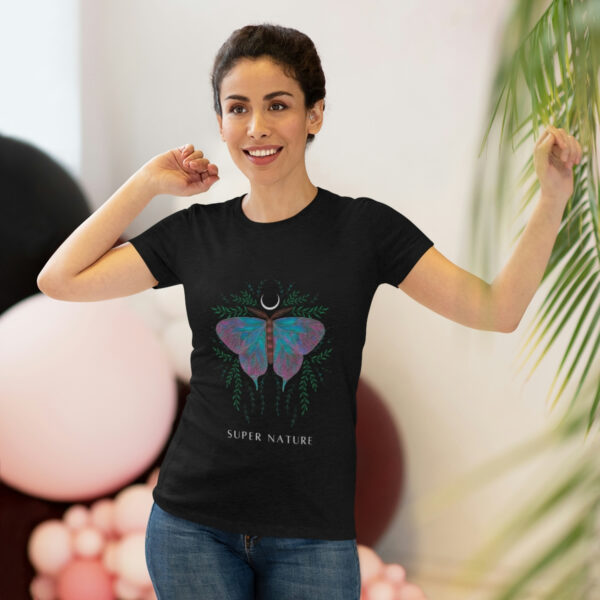 Super Nature Women's Triblend Slim Fit Tee with Butterfly Design - Image 8