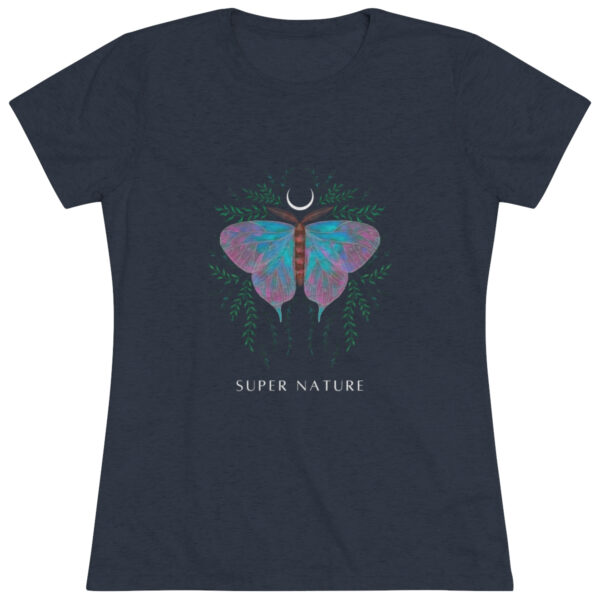 Super Nature Women's Triblend Slim Fit Tee with Butterfly Design - Image 2