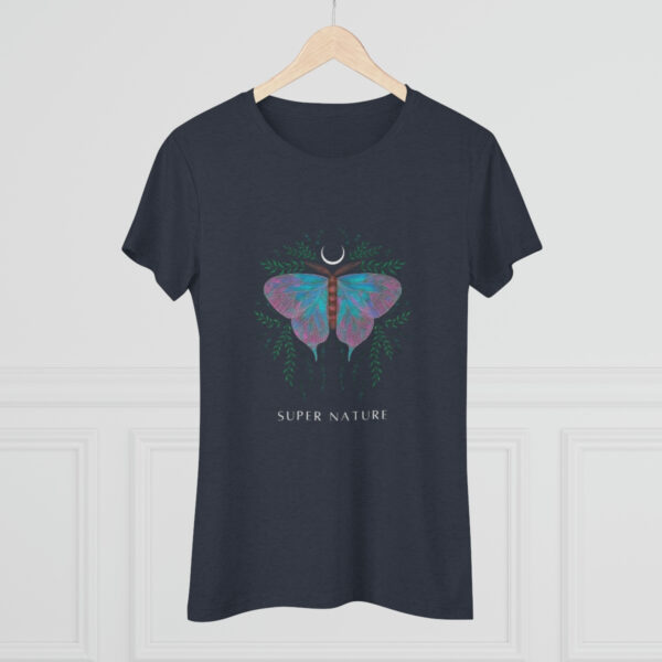 Super Nature Women's Triblend Slim Fit Tee with Butterfly Design - Image 3