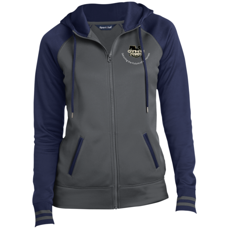 Ladies' Fleece Lined Sport-Wick® Full-Zip Hooded Jacket - Image 3