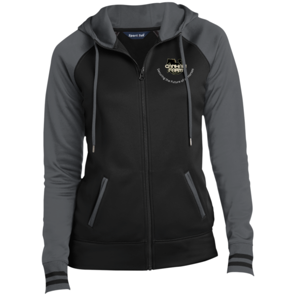 Ladies' Fleece Lined Sport-Wick® Full-Zip Hooded Jacket - Image 4