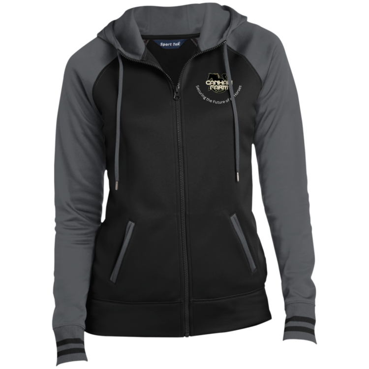 Ladies' Fleece Lined Sport-Wick® Full-Zip Hooded Jacket - Image 4