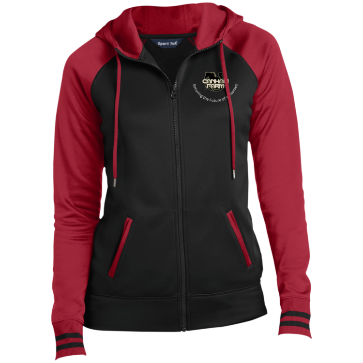 ladies fleece lined logo jacket