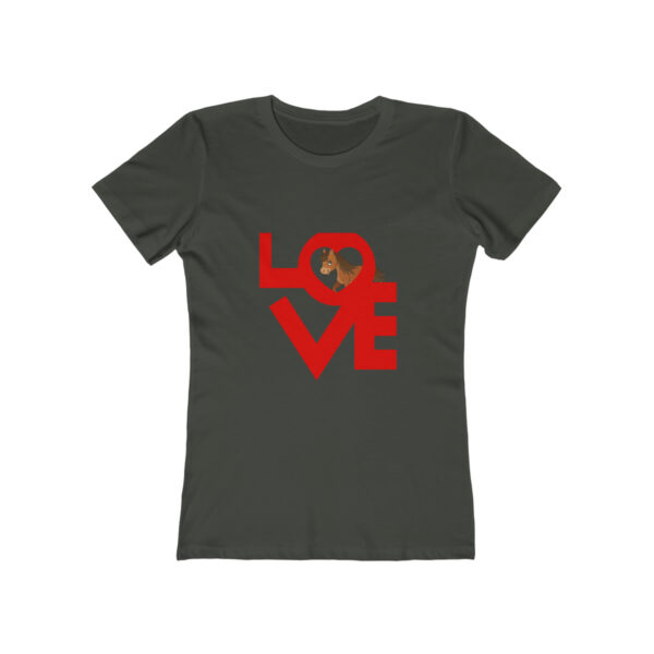 Women's Heart and Horse Valentine T-shirt -100 percent cotton - Image 4