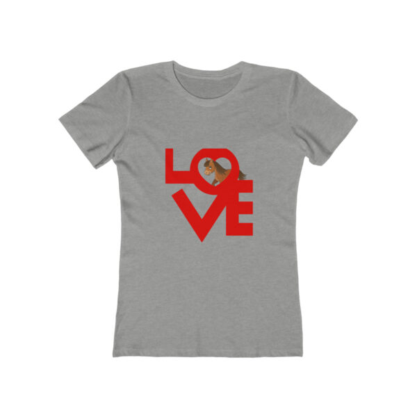 Women's Heart and Horse Valentine T-shirt -100 percent cotton - Image 3