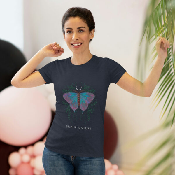 Super Nature Women's Triblend Slim Fit Tee with Butterfly Design - Image 4