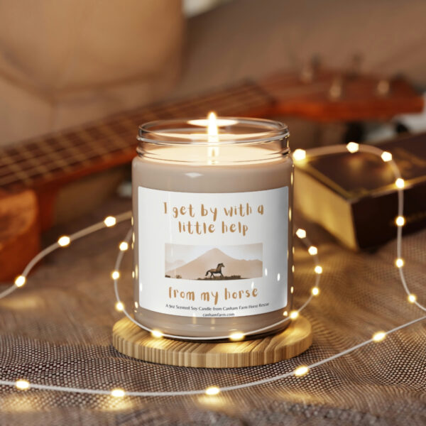 I Get By With a Little Help From My Horses Scented Soy Candle, 9oz - Image 18