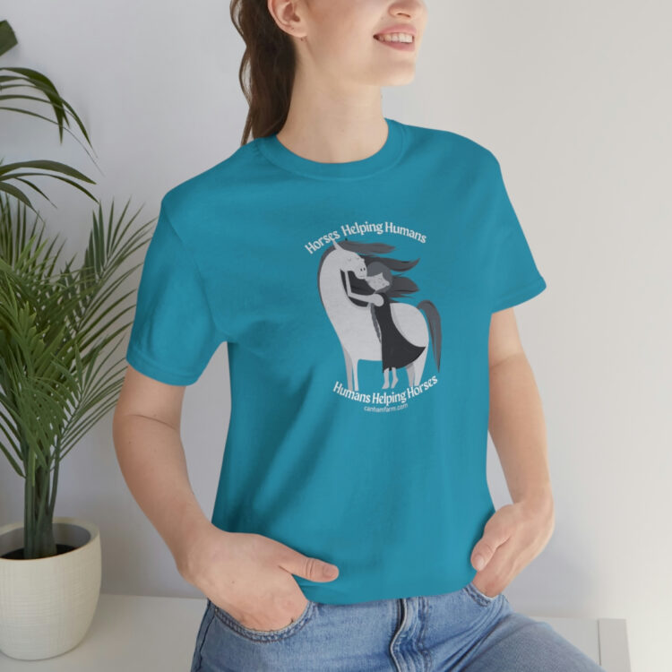 Horses Help Human Official Jersey Short Sleeve Tee (Unisex) - Image 77