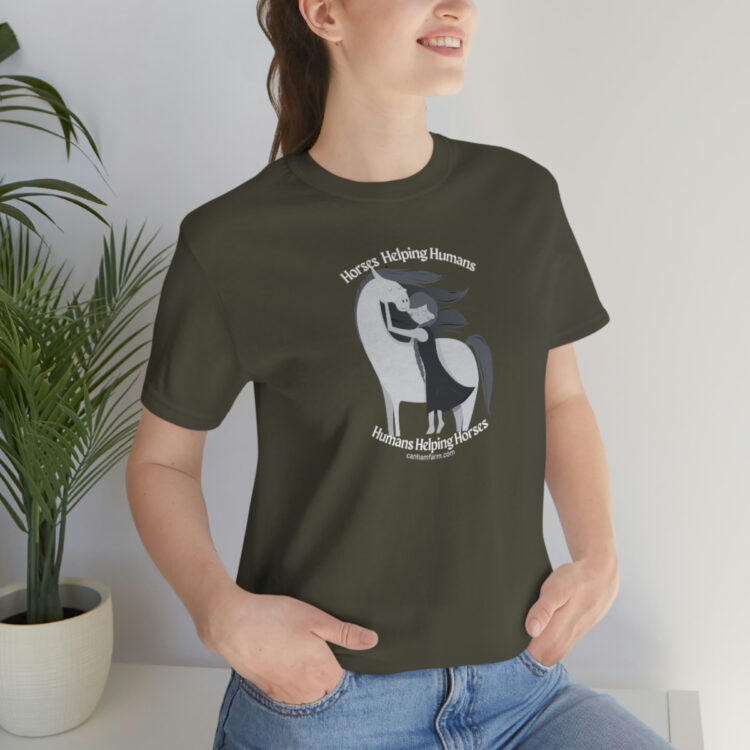 Horses Help Human Official Jersey Short Sleeve Tee (Unisex) - Image 57