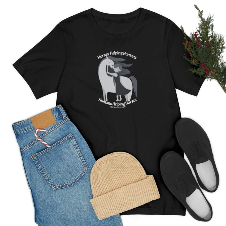 Horses Help Human Official Jersey Short Sleeve Tee (Unisex) - Image 38