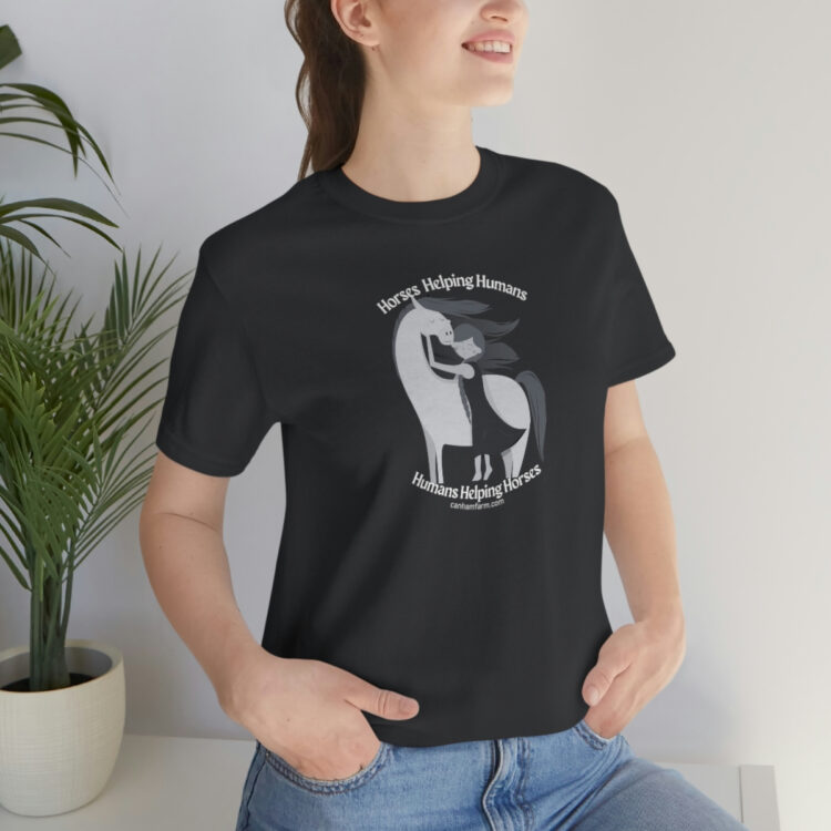 Horses Help Human Official Jersey Short Sleeve Tee (Unisex) - Image 67