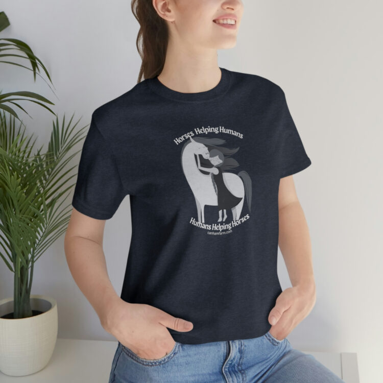 Horses Help Human Official Jersey Short Sleeve Tee (Unisex) - Image 137