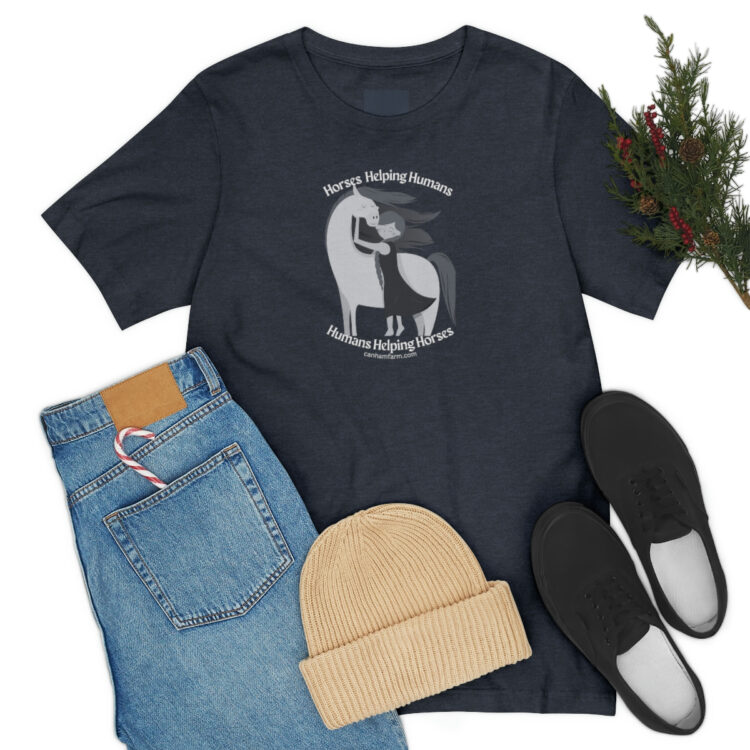 Horses Help Human Official Jersey Short Sleeve Tee (Unisex) - Image 138