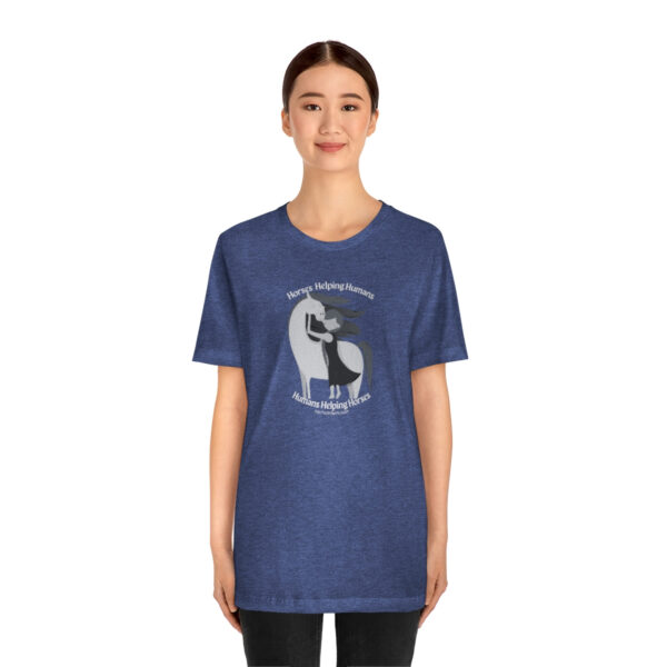 Horses Help Human Official Jersey Short Sleeve Tee (Unisex) - Image 103