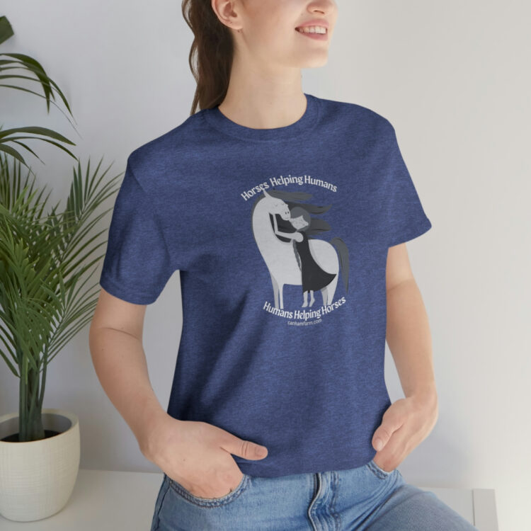 Horses Help Human Official Jersey Short Sleeve Tee (Unisex) - Image 107