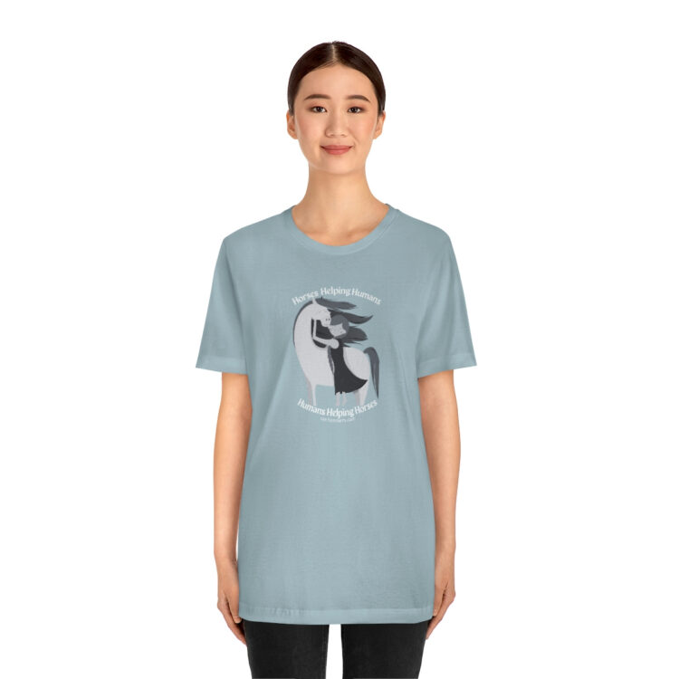 Horses Help Human Official Jersey Short Sleeve Tee (Unisex) - Image 4