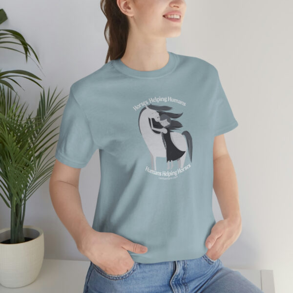 Horses Help Human Official Jersey Short Sleeve Tee (Unisex) - Image 7