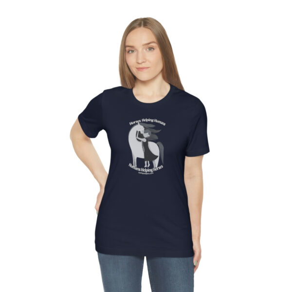 Horses Help Human Official Jersey Short Sleeve Tee (Unisex) - Image 145