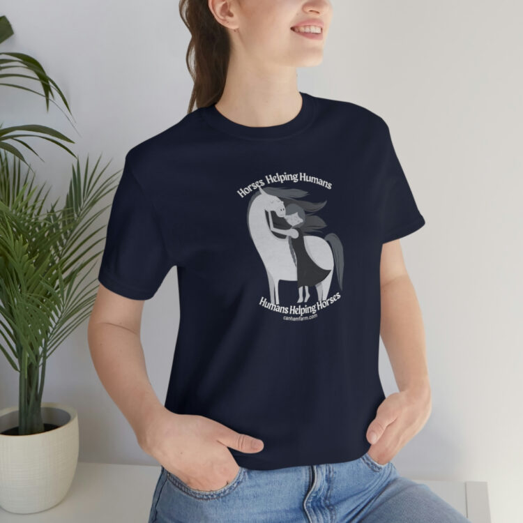 Horses Help Human Official Jersey Short Sleeve Tee (Unisex) - Image 147