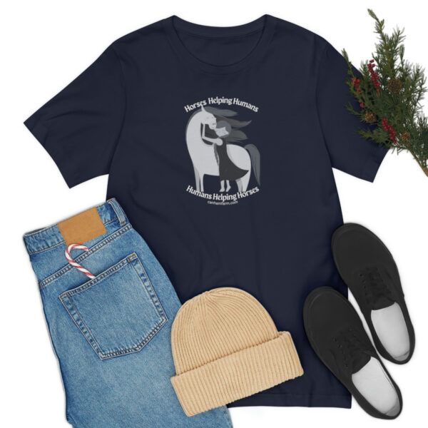 Horses Help Human Official Jersey Short Sleeve Tee (Unisex) - Image 148