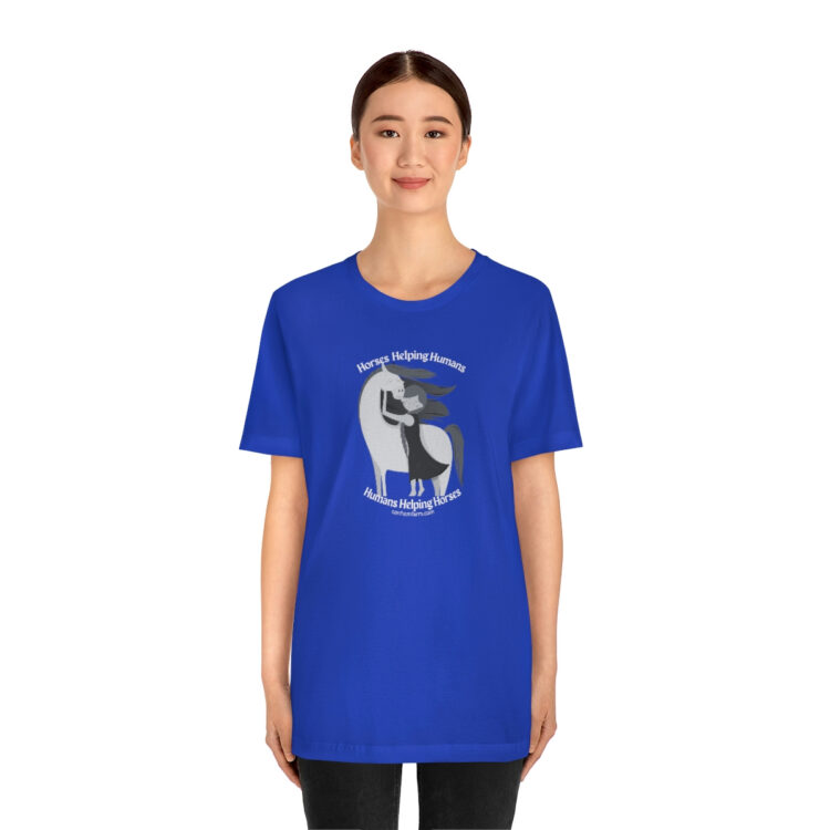 Horses Help Human Official Jersey Short Sleeve Tee (Unisex) - Image 93