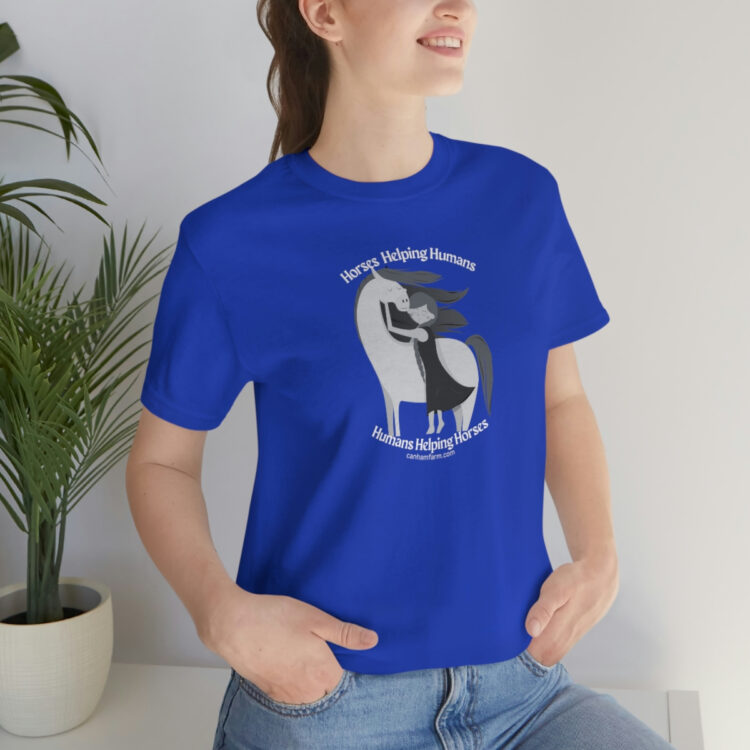 Horses Help Human Official Jersey Short Sleeve Tee (Unisex) - Image 97