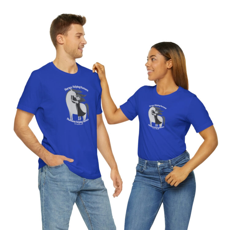 Horses Help Human Official Jersey Short Sleeve Tee (Unisex) - Image 100