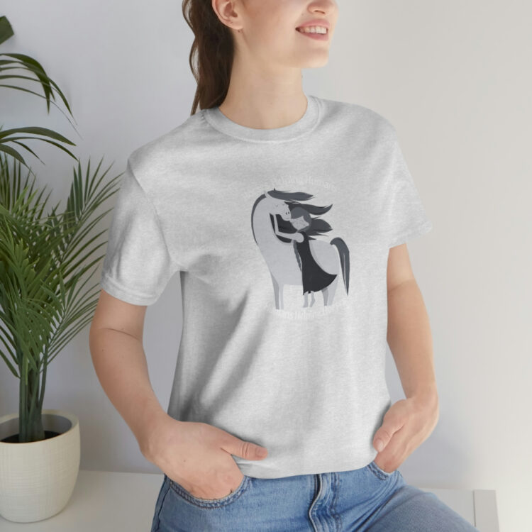 Horses Help Human Official Jersey Short Sleeve Tee (Unisex) - Image 17