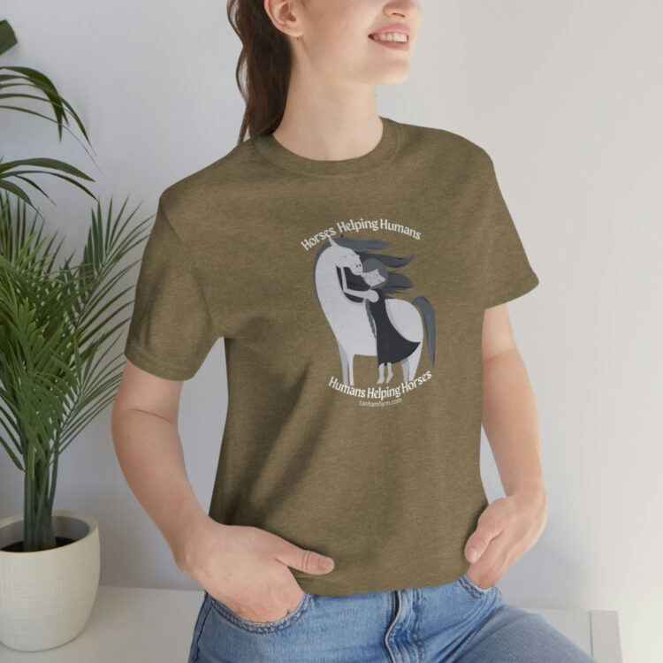 Horses Help Human Official Jersey Short Sleeve Tee (Unisex) - Image 47