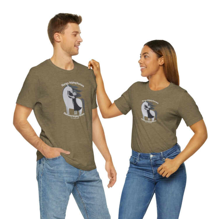 Horses Help Human Official Jersey Short Sleeve Tee (Unisex) - Image 50