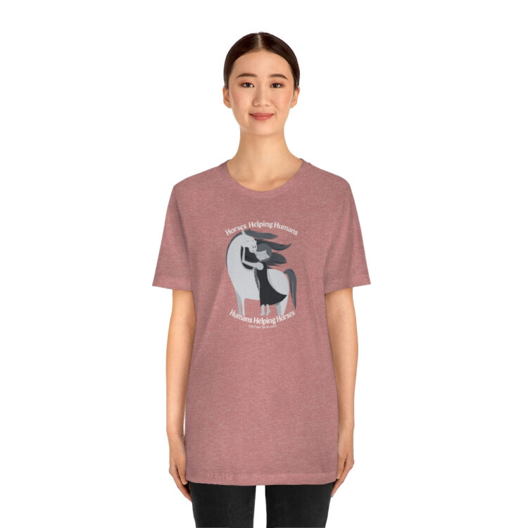 Horses Help Human Official Jersey Short Sleeve Tee (Unisex) - Image 23