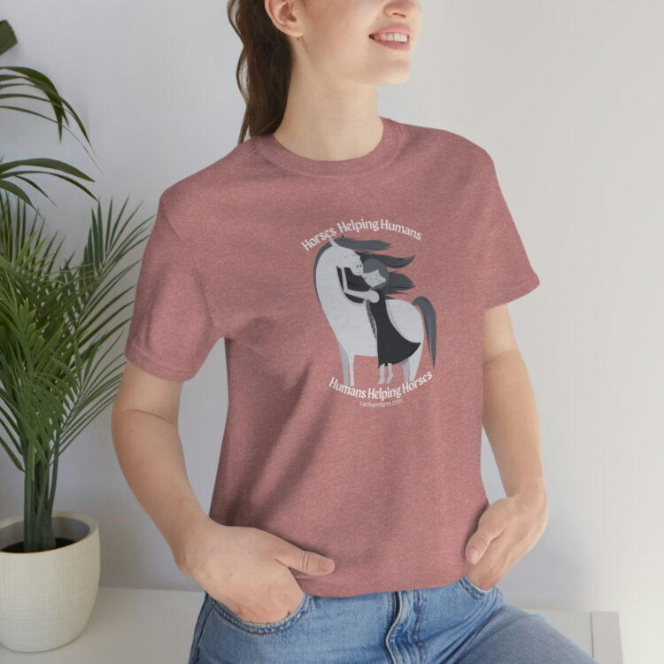 Horses Help Human Official Jersey Short Sleeve Tee (Unisex) - Image 27