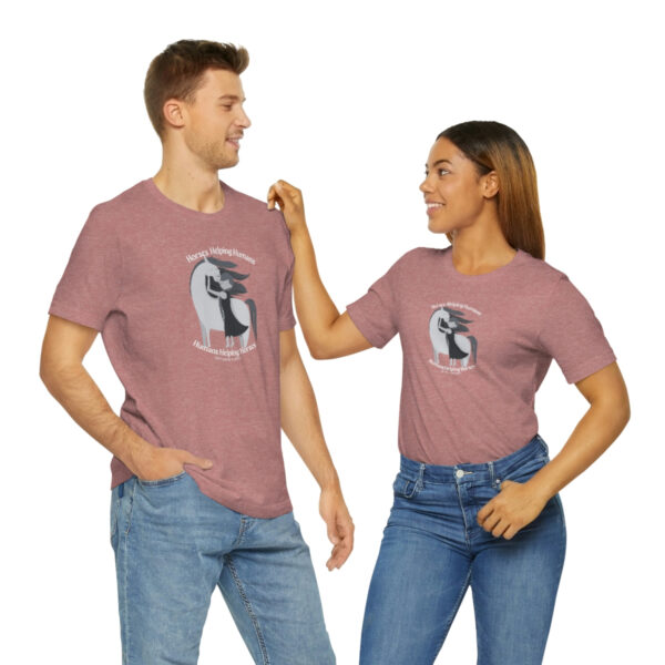 Horses Help Human Official Jersey Short Sleeve Tee (Unisex) - Image 30