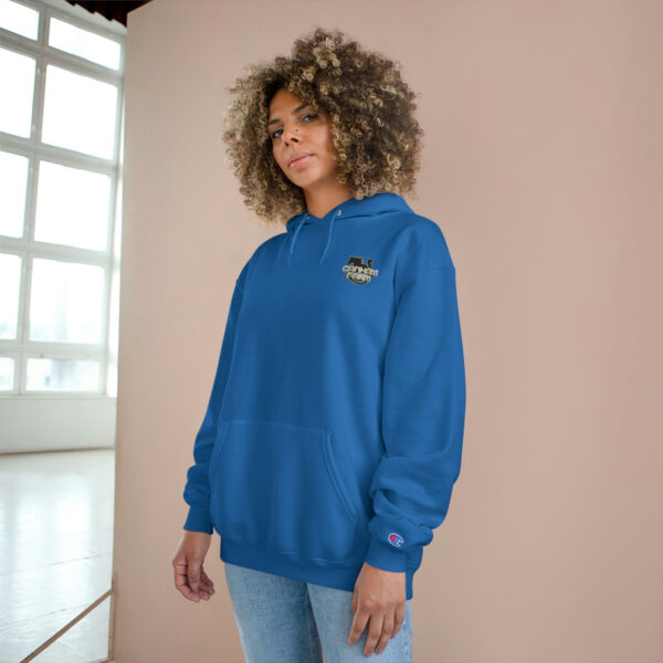 Canham Farm Logo Unisex Hoodie by Champion - Made from Plastic Bottles - Image 28