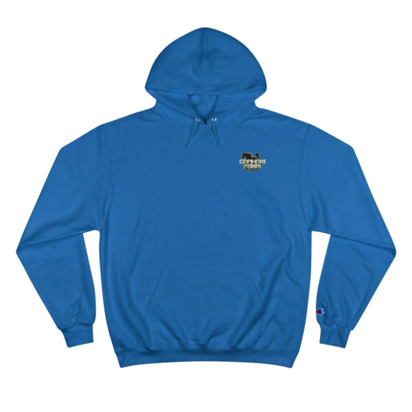 Canham Farm Logo Unisex Hoodie by Champion - Made from Plastic Bottles - Image 25