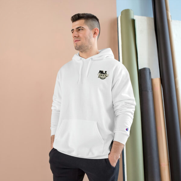 Canham Farm Logo Unisex Hoodie by Champion - Made from Plastic Bottles - Image 7