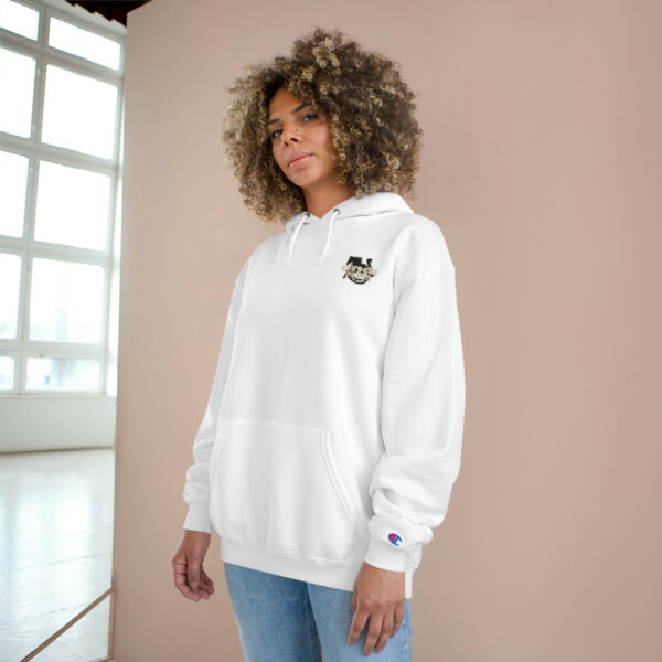 Canham Farm Logo Unisex Hoodie by Champion - Made from Plastic Bottles - Image 8