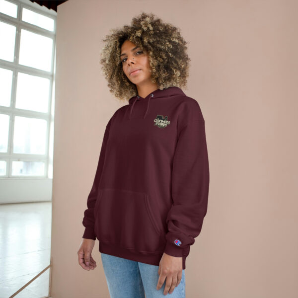 Canham Farm Logo Unisex Hoodie by Champion - Made from Plastic Bottles