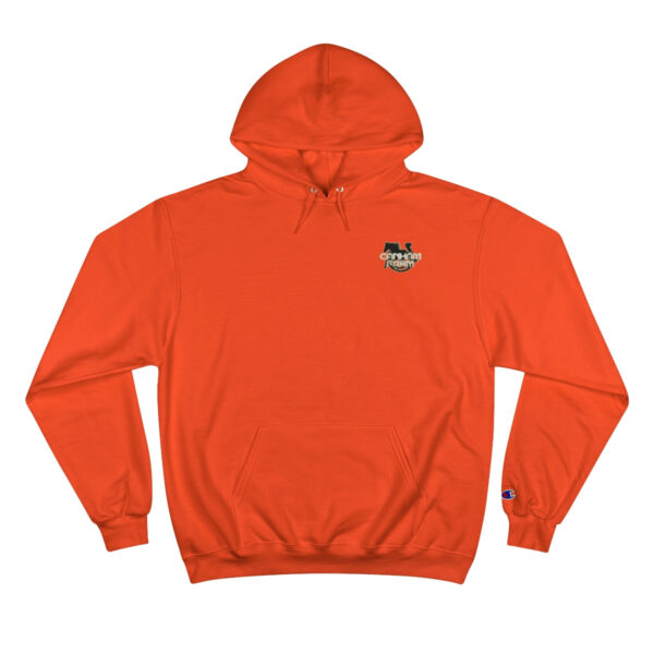 Canham Farm Logo Unisex Hoodie by Champion - Made from Plastic Bottles - Image 13