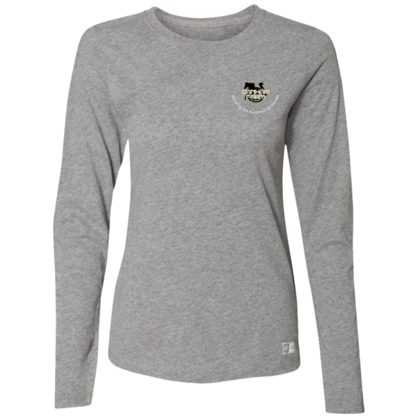 Logo Ladies’ Essential Dri-Power Long Sleeve Tee - Image 3