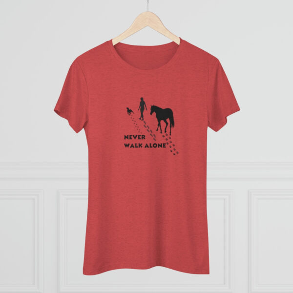 Never walk alone ladies short sleeved tee