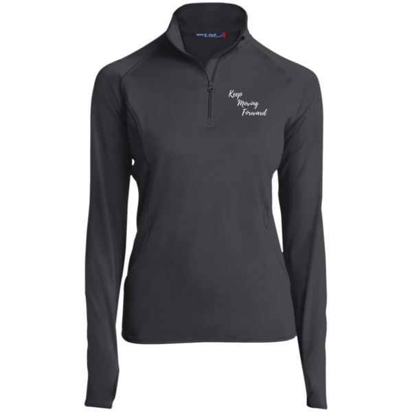 Keep Moving Forward Ladies' 1/2 Zip Equestrian Riding Shirt - Image 2